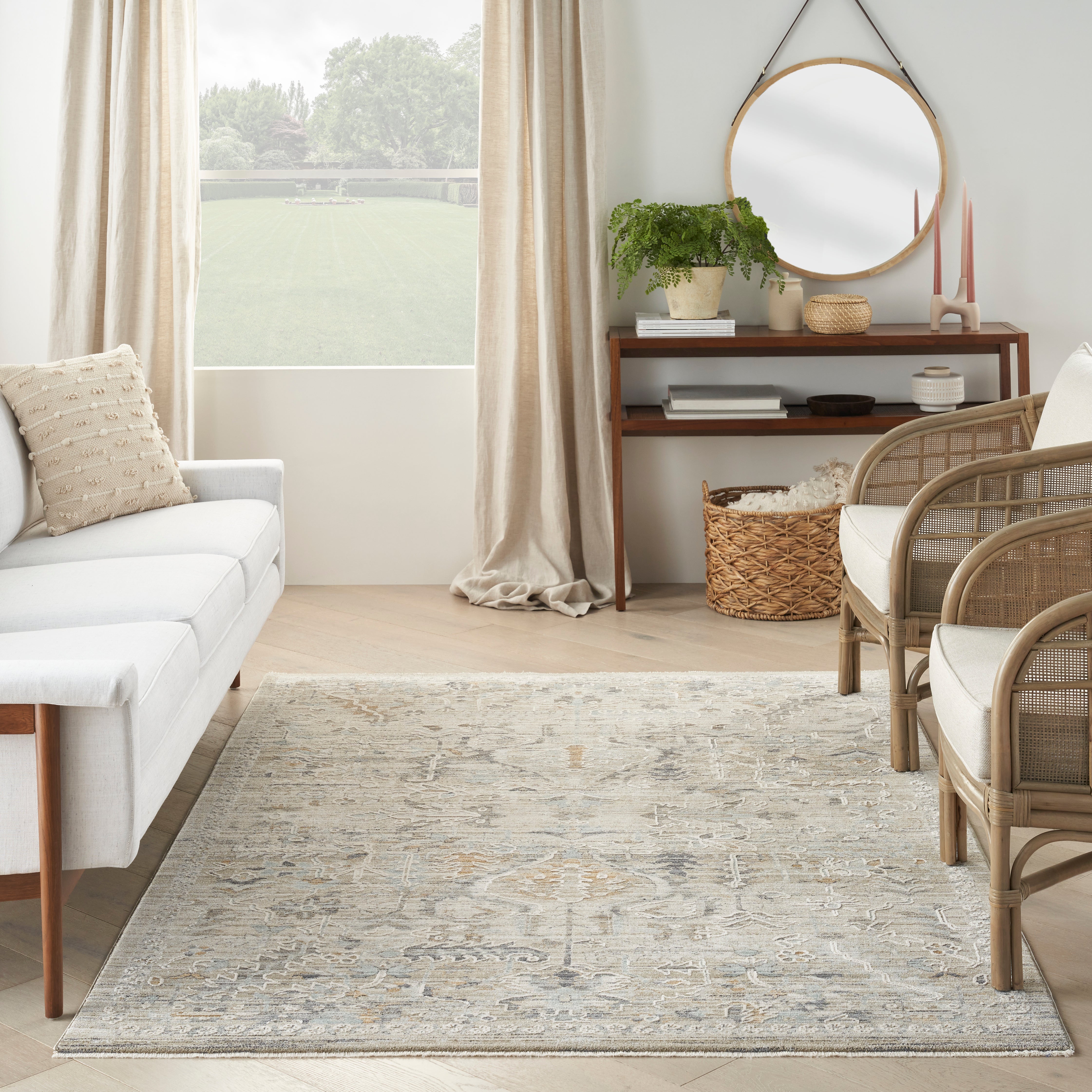 Nourison Lynx LNX02 Ivory Taupe Rug
